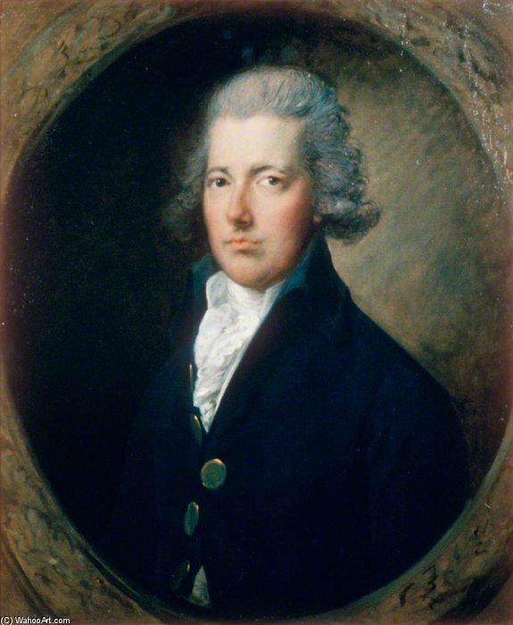 Wikioo.org - The Encyclopedia of Fine Arts - Painting, Artwork by Gainsborouth Dupont - William Pitt, Prime Minister