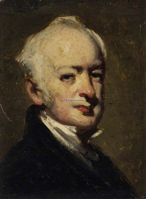 Wikioo.org - The Encyclopedia of Fine Arts - Painting, Artwork by George Chinnery - Head And Shoulders Of An Elderly Man