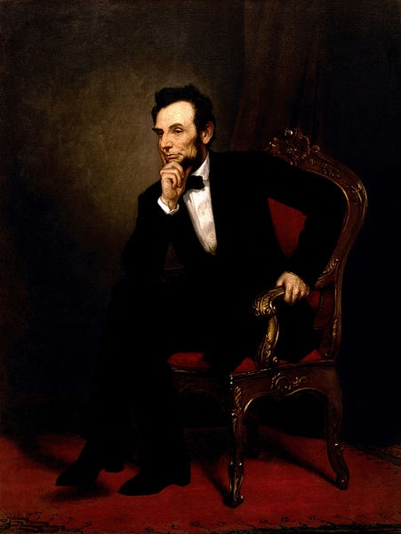 Wikioo.org - The Encyclopedia of Fine Arts - Painting, Artwork by George Peter Alexander Healy - Abraham Lincoln -