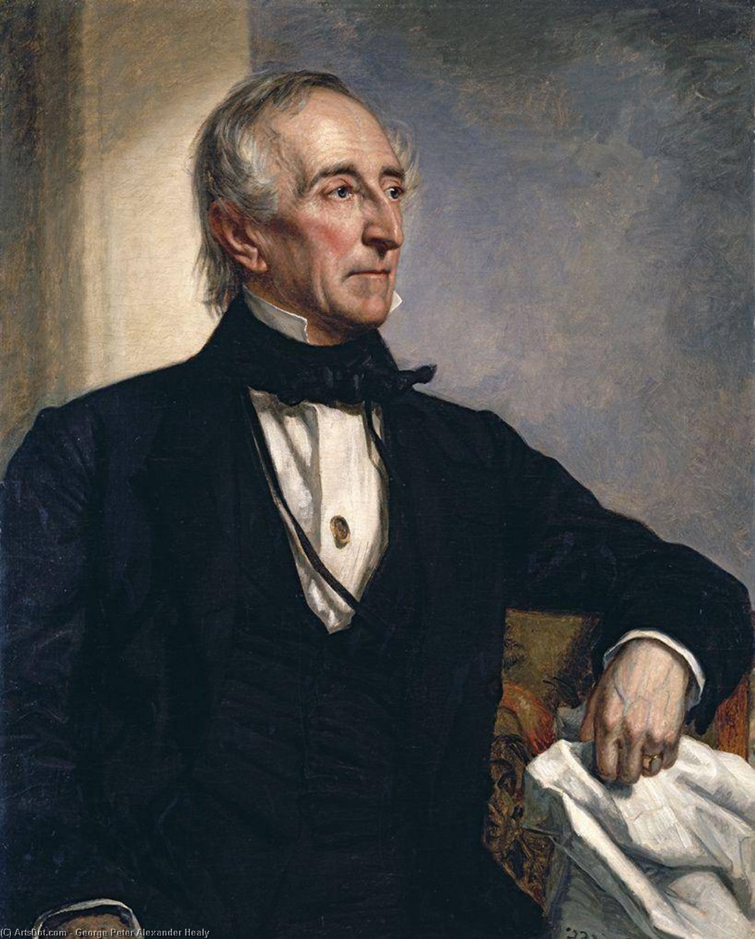 WikiOO.org - Encyclopedia of Fine Arts - Malba, Artwork George Peter Alexander Healy - Portrait Of John Tyler