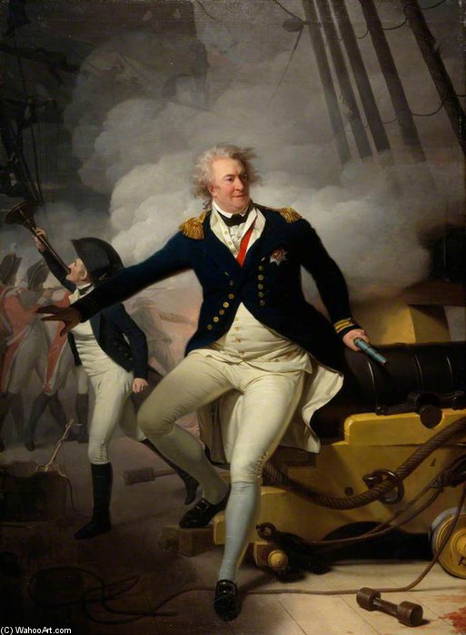 Wikioo.org - The Encyclopedia of Fine Arts - Painting, Artwork by Henri Pierre Danloux - Adam Duncan, 1st Viscount Duncan Of Camperdown, Admiral
