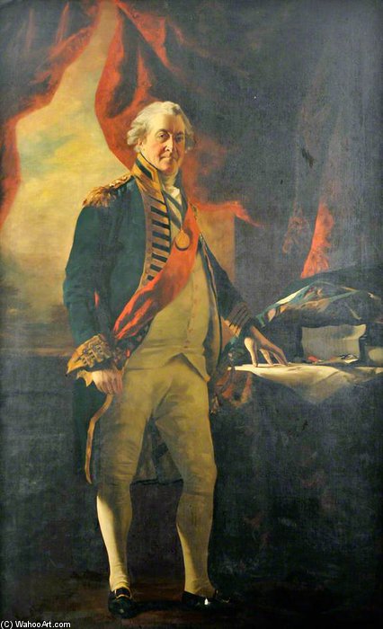 Wikioo.org - The Encyclopedia of Fine Arts - Painting, Artwork by Henri Pierre Danloux - Admiral Adam Duncan, 1st Viscount Duncan Of Camperdown