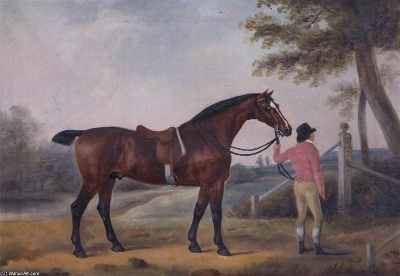 WikiOO.org - Εγκυκλοπαίδεια Καλών Τεχνών - Ζωγραφική, έργα τέχνης Henry Bernard Chalon - Huntsman And Horse