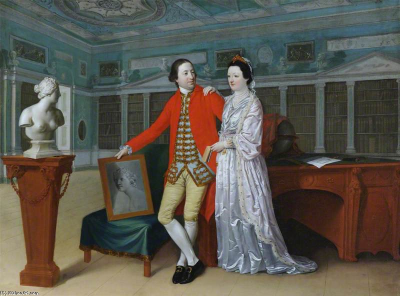 WikiOO.org - Encyclopedia of Fine Arts - Maalaus, taideteos Hugh Douglas Hamilton - Sir Rowland Winn