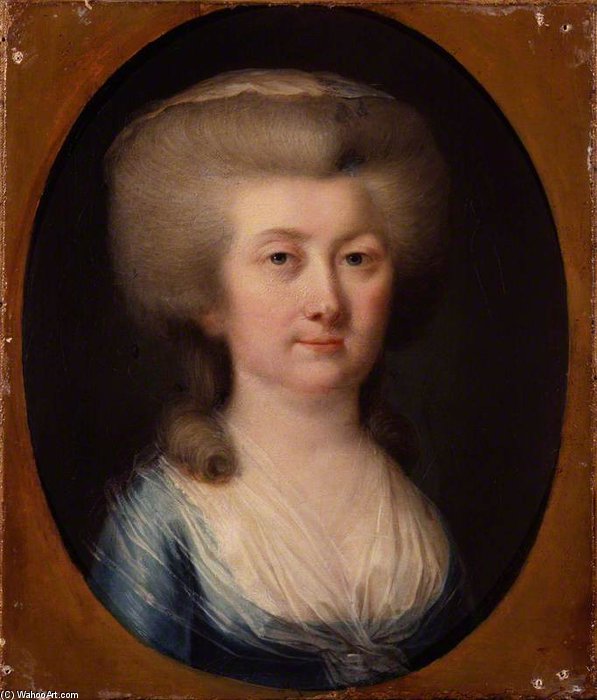 Wikioo.org - Bách khoa toàn thư về mỹ thuật - Vẽ tranh, Tác phẩm nghệ thuật Hugh Douglas Hamilton - Unknown Woman, Formerly Known As Louisa, Countess Of Albany