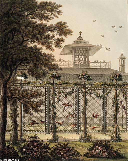 Wikioo.org - The Encyclopedia of Fine Arts - Painting, Artwork by Humphry Repton - Designs For The Pavillon At Brighton -