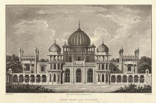 WikiOO.org - Encyclopedia of Fine Arts - Målning, konstverk Humphry Repton - Designs For The Pavillon At Brighton. Humbly Inscribed To His Royal Highness The Prince Of Wales