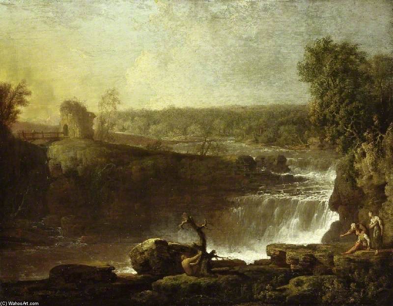 Wikioo.org - The Encyclopedia of Fine Arts - Painting, Artwork by Jacob More - Bonnington Linn On The River Clyde