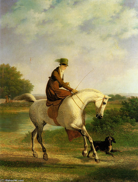 Wikioo.org - The Encyclopedia of Fine Arts - Painting, Artwork by Jacques Laurent Agasse - Emma Powles