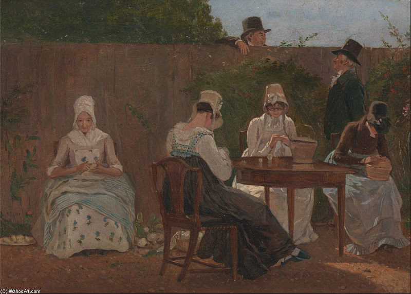 Wikioo.org - The Encyclopedia of Fine Arts - Painting, Artwork by Jacques Laurent Agasse - The Chalon Family In London