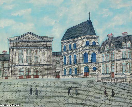 WikiOO.org - Енциклопедія образотворчого мистецтва - Живопис, Картини
 Louis Vivin - Chateau De Versailles
