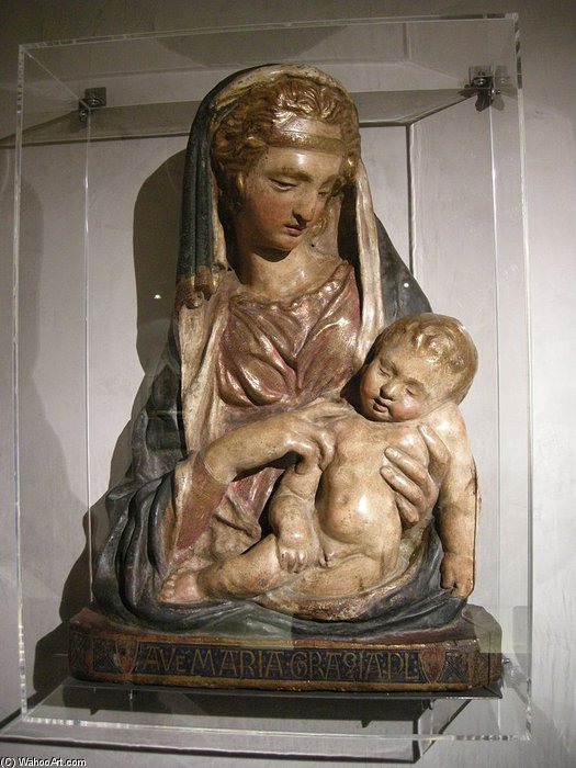 Wikioo.org – L'Encyclopédie des Beaux Arts - Peinture, Oeuvre de Nanni Di Bartolo - Madonna Col Bambino