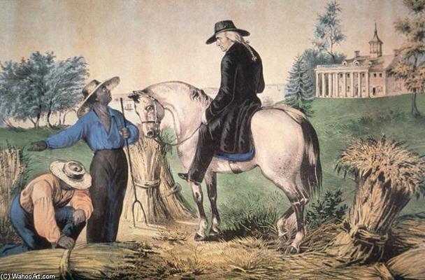 WikiOO.org - Εγκυκλοπαίδεια Καλών Τεχνών - Ζωγραφική, έργα τέχνης Nathaniel Currier - George Washington