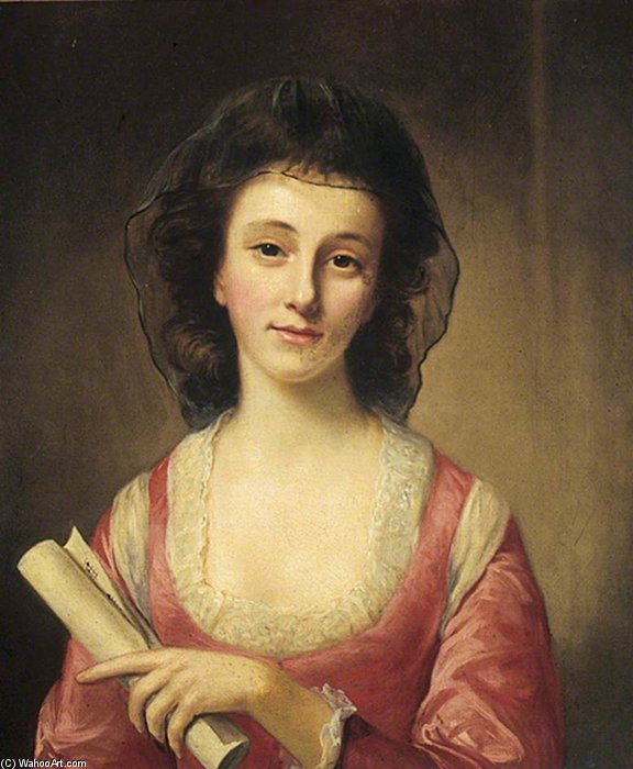 Wikioo.org - The Encyclopedia of Fine Arts - Painting, Artwork by Nathaniel Hone - Portrait Of A Lady