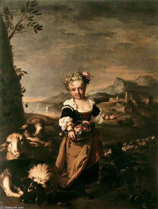 WikiOO.org - Enciklopedija dailės - Tapyba, meno kuriniai Niccolò Cassana - Portrait Of Angiola Biondi