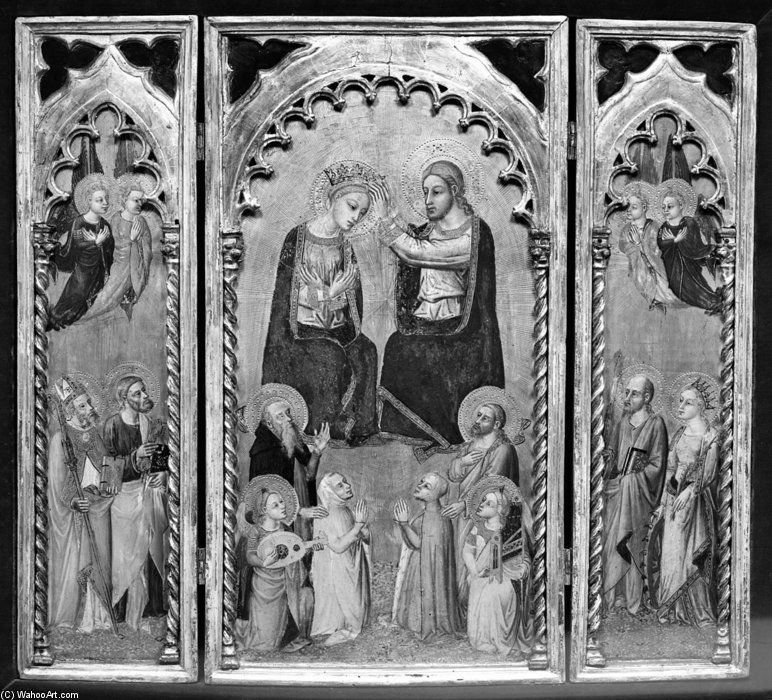 WikiOO.org - 백과 사전 - 회화, 삽화 Niccolò Di Tommaso - Coronation Of The Virgin