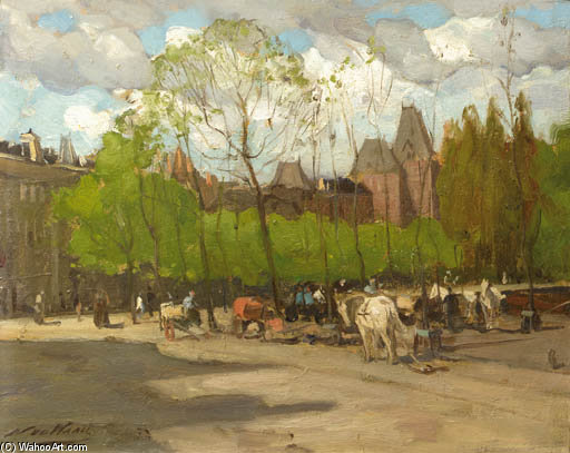 Wikioo.org - สารานุกรมวิจิตรศิลป์ - จิตรกรรม Nicolaas Van Der Waay - A View Of The Rijksmuseum