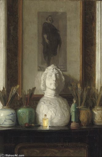 WikiOO.org - Encyclopedia of Fine Arts - Lukisan, Artwork Nicolaas Van Der Waay - In The Artist's Studio
