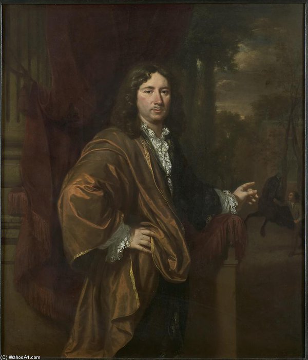 WikiOO.org - Enciclopedia of Fine Arts - Pictura, lucrări de artă Nicolaas Verkolje - Portrait Of A Man