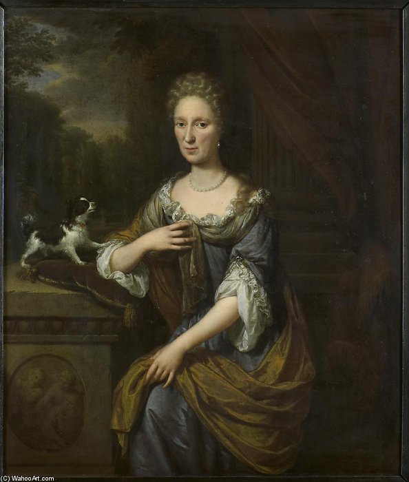 Wikioo.org - The Encyclopedia of Fine Arts - Painting, Artwork by Nicolaas Verkolje - Portrait Of A Woman