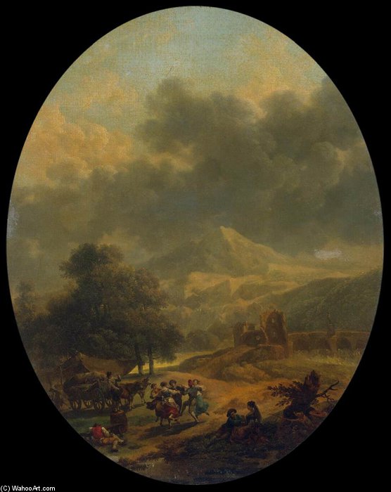WikiOO.org - Enciclopedia of Fine Arts - Pictura, lucrări de artă Nicolas Antoine Taunay - Country Landscape