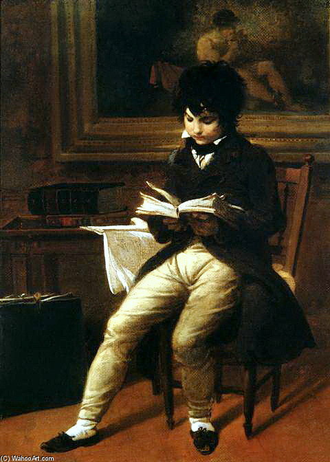 Wikioo.org - The Encyclopedia of Fine Arts - Painting, Artwork by Nicolas Antoine Taunay - Portrait Of Félix-émile Taunay