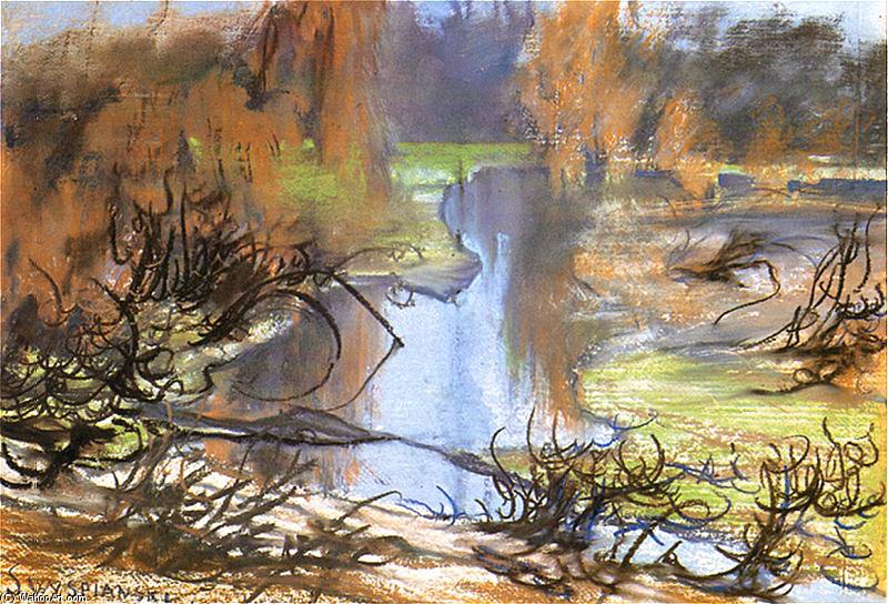 Wikioo.org - Bách khoa toàn thư về mỹ thuật - Vẽ tranh, Tác phẩm nghệ thuật Stanislaw Wyspianski - Rudawa Landscape