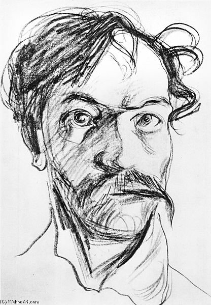 WikiOO.org - Encyclopedia of Fine Arts - Maalaus, taideteos Stanislaw Wyspianski - Self-portrait -