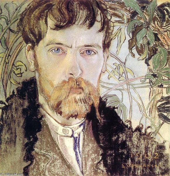 Wikioo.org - สารานุกรมวิจิตรศิลป์ - จิตรกรรม Stanislaw Wyspianski - Self-portrait