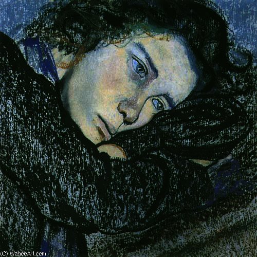 Wikioo.org - The Encyclopedia of Fine Arts - Painting, Artwork by Stanislaw Wyspianski - Study Of Women