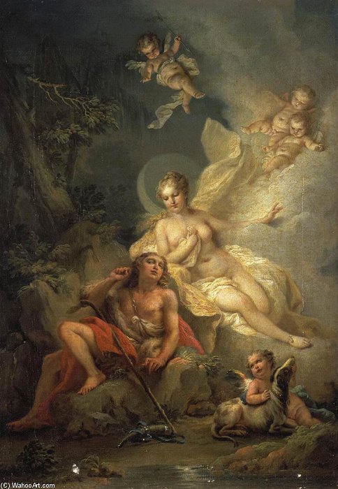 Wikioo.org - The Encyclopedia of Fine Arts - Painting, Artwork by Stefano Torelli - Diana And Endymion