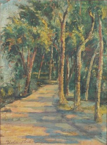 Wikioo.org - The Encyclopedia of Fine Arts - Painting, Artwork by Thalia Flora Karavia - Path In The Forest