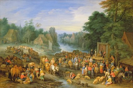WikiOO.org - Εγκυκλοπαίδεια Καλών Τεχνών - Ζωγραφική, έργα τέχνης Theobald Michau - The Village Fair, After