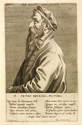 WikiOO.org - Enciklopedija dailės - Tapyba, meno kuriniai Theodor Galle - Portrait Of Pieter Brueghel The Elder -