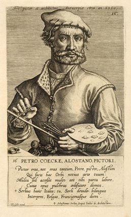 WikiOO.org - Енциклопедия за изящни изкуства - Живопис, Произведения на изкуството Theodor Galle - Portrait Of Pieter Coecke Van Aelst The Elder