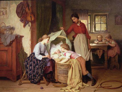 Wikioo.org - The Encyclopedia of Fine Arts - Painting, Artwork by Theodore Gerard - The Newborn Child