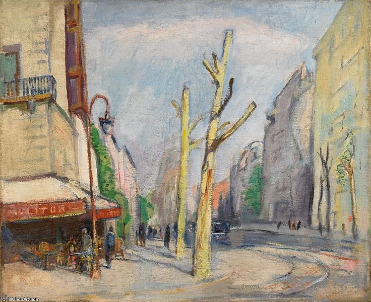 Wikioo.org - The Encyclopedia of Fine Arts - Painting, Artwork by Theophile Alexandre Steinlen - Boulevard De La Chapelle