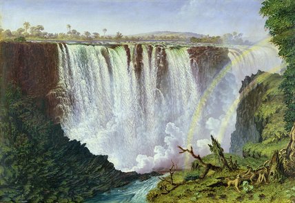 Wikioo.org - The Encyclopedia of Fine Arts - Painting, Artwork by Thomas Baines - The Great Western Fall