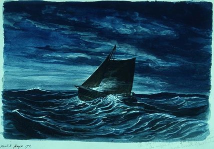 Wikoo.org - موسوعة الفنون الجميلة - اللوحة، العمل الفني Thomas Baines - The Long Boat Of The Messenger