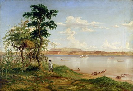 Wikioo.org – L'Encyclopédie des Beaux Arts - Peinture, Oeuvre de Thomas Baines - Ville de Tête De La Rive-Nord du Zambèze