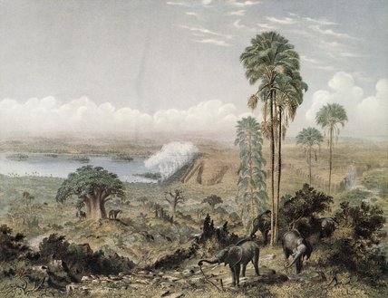 WikiOO.org - Encyclopedia of Fine Arts - Maleri, Artwork Thomas Baines - Victoria Falls Of The Zambezi River