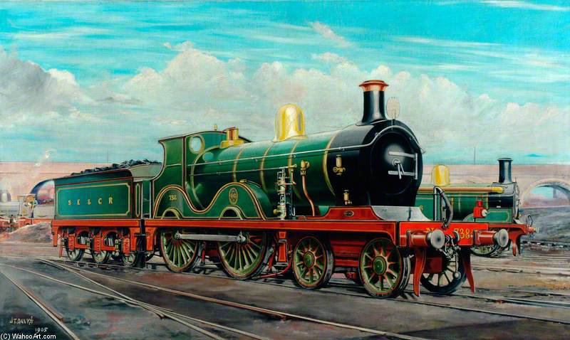 Wikioo.org - The Encyclopedia of Fine Arts - Painting, Artwork by Thomas Banks - South Eastern And Chatham Railway