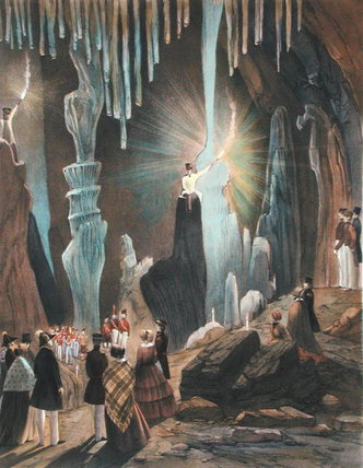 WikiOO.org - Enciklopedija dailės - Tapyba, meno kuriniai Thomas Colman Dibdin - St. Michael's Cave