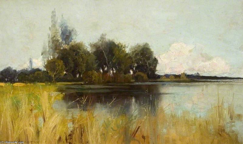 Wikioo.org - The Encyclopedia of Fine Arts - Painting, Artwork by Thomas E Mostyn - The Norfolk Broads