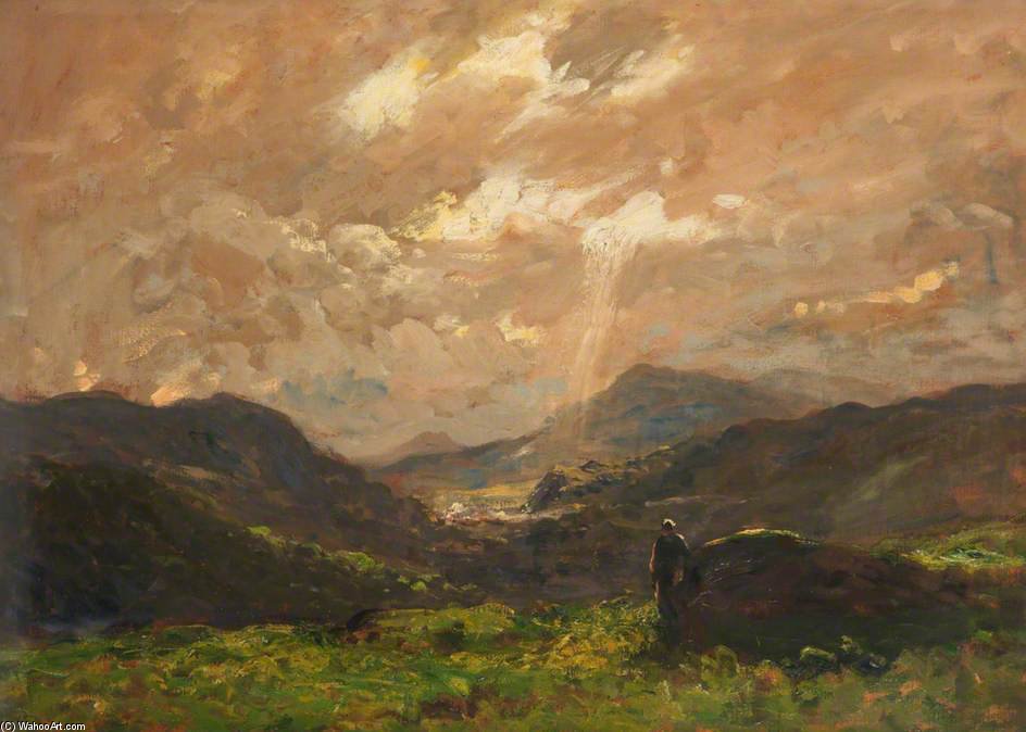 Wikioo.org - The Encyclopedia of Fine Arts - Painting, Artwork by Thomas E Mostyn - The Valley Of Sunshine