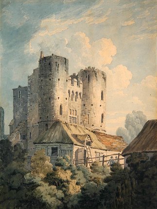 WikiOO.org - Encyclopedia of Fine Arts - Maleri, Artwork Thomas Hearne - Saltwood Castle