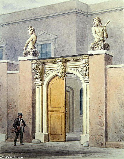 WikiOO.org - Encyclopedia of Fine Arts - Maalaus, taideteos Thomas Hosmer Shepherd - The Entrance To Joiners