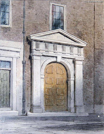 Wikioo.org - สารานุกรมวิจิตรศิลป์ - จิตรกรรม Thomas Hosmer Shepherd - The Entrance To Masons