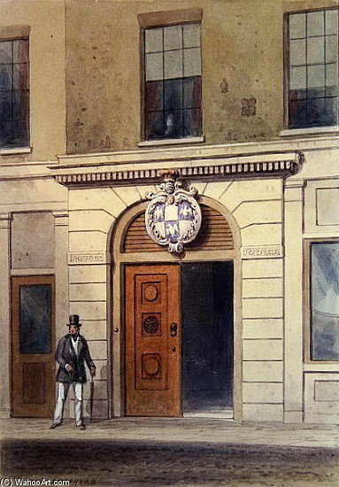 WikiOO.org - Encyclopedia of Fine Arts - Maleri, Artwork Thomas Hosmer Shepherd - The Entrance To Tallow Chandler