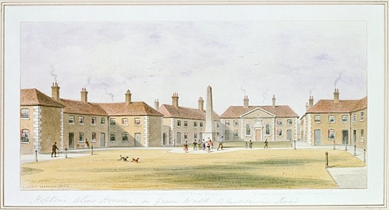 Wikioo.org - The Encyclopedia of Fine Arts - Painting, Artwork by Thomas Hosmer Shepherd - View Of Charles Hopton''s Alms Houses